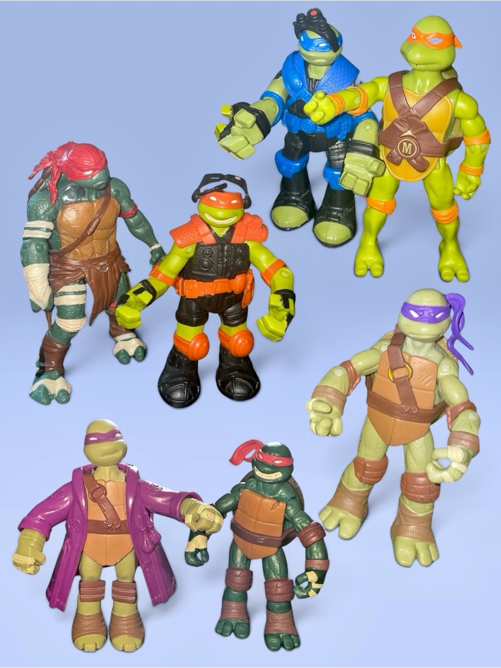 Teenage Mutant Ninja Turtles (TMNT) Action Figures Lot of 7